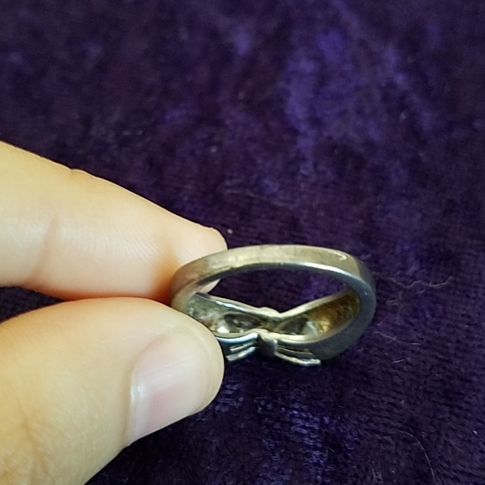 Sterling Silver Double Cz Ring - image 4